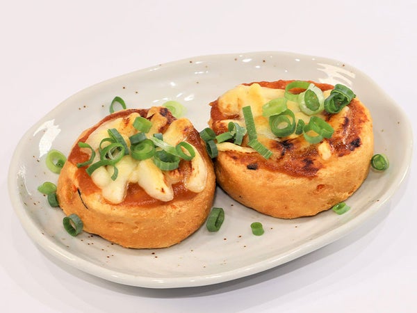 銀杏入りがんもの味噌チーズ焼き